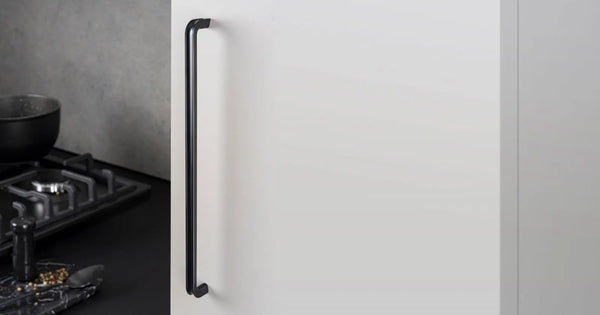 Mâner mobilier Viefe Lipp, negru mat, 205 mm (interax 192 mm)