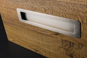 Mâner mobilier Viefe Low ST, nichel periat, 206 mm (interax 192 mm) - imagine 2