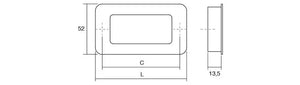 Mâner mobilier Viefe Low ST, nichel periat, 78 mm (interax 64 mm)