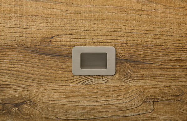 Mâner mobilier Viefe Low ST, nichel periat, 78 mm (interax 64 mm) - imagine 2