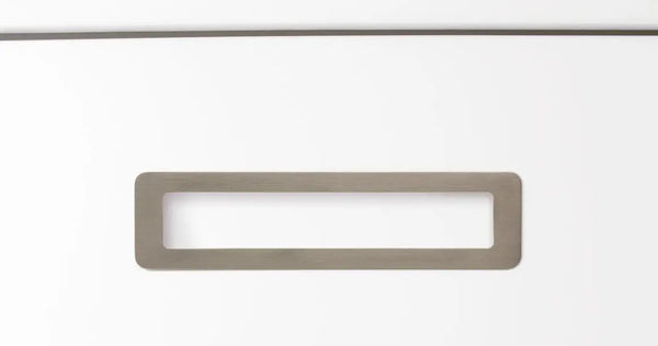 Mâner mobilier Viefe Low, nichel periat, 206 mm (interax 192 mm)