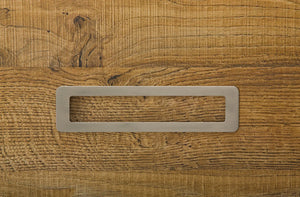 Mâner mobilier Viefe Low, nichel periat, 206 mm (interax 192 mm) - imagine 2