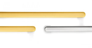 Mâner mobilier Viefe Luv, alamă, 202 mm (interax 192 mm) - imagine 2
