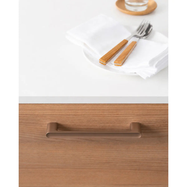 Mâner mobilier Viefe Luv, bronz periat, 202 mm (interax 192 mm) - imagine 2