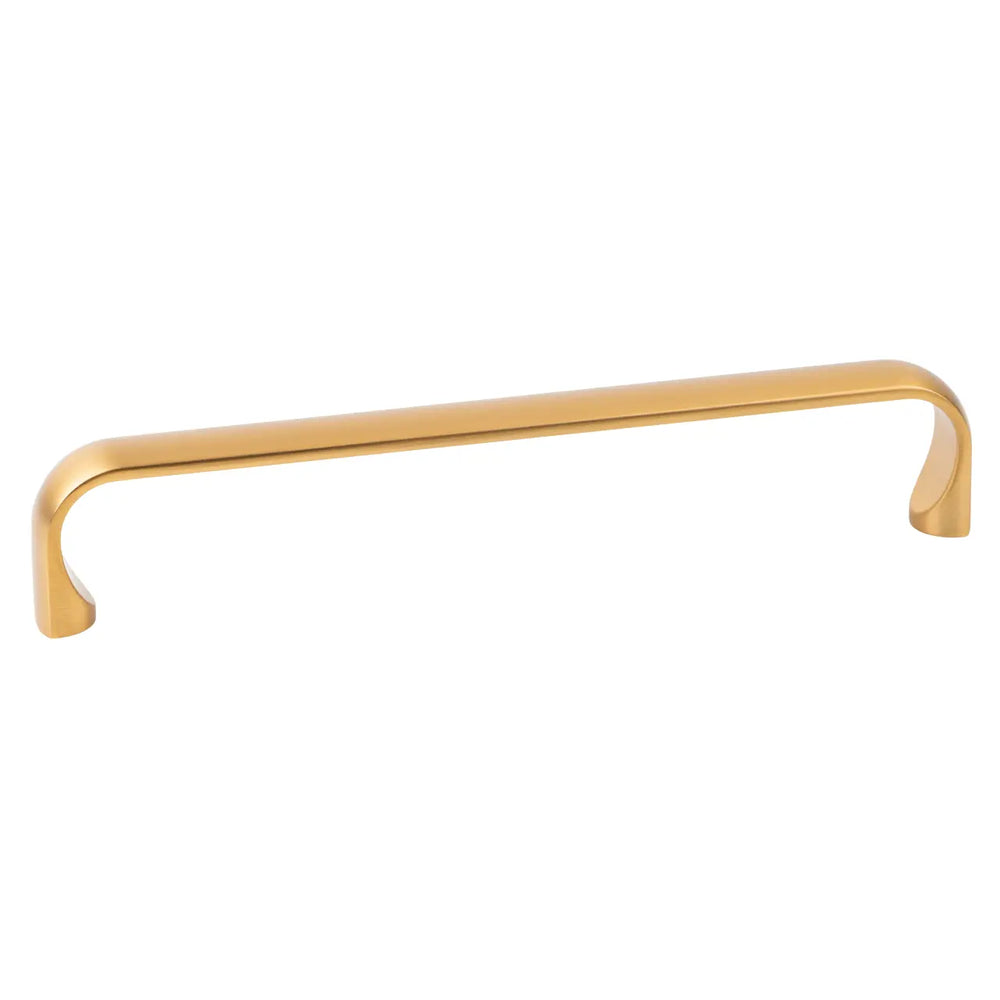 Mâner mobilier Viefe Miig, alamă cava periată, 168 mm (interax 160 mm)