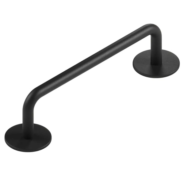 Mâner mobilier Viefe Milano, negru mat, 121 mm (interax 96 mm)