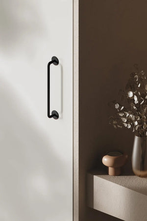 Mâner mobilier Viefe Milano, negru mat, 185 mm (interax 160 mm) - imagine 2