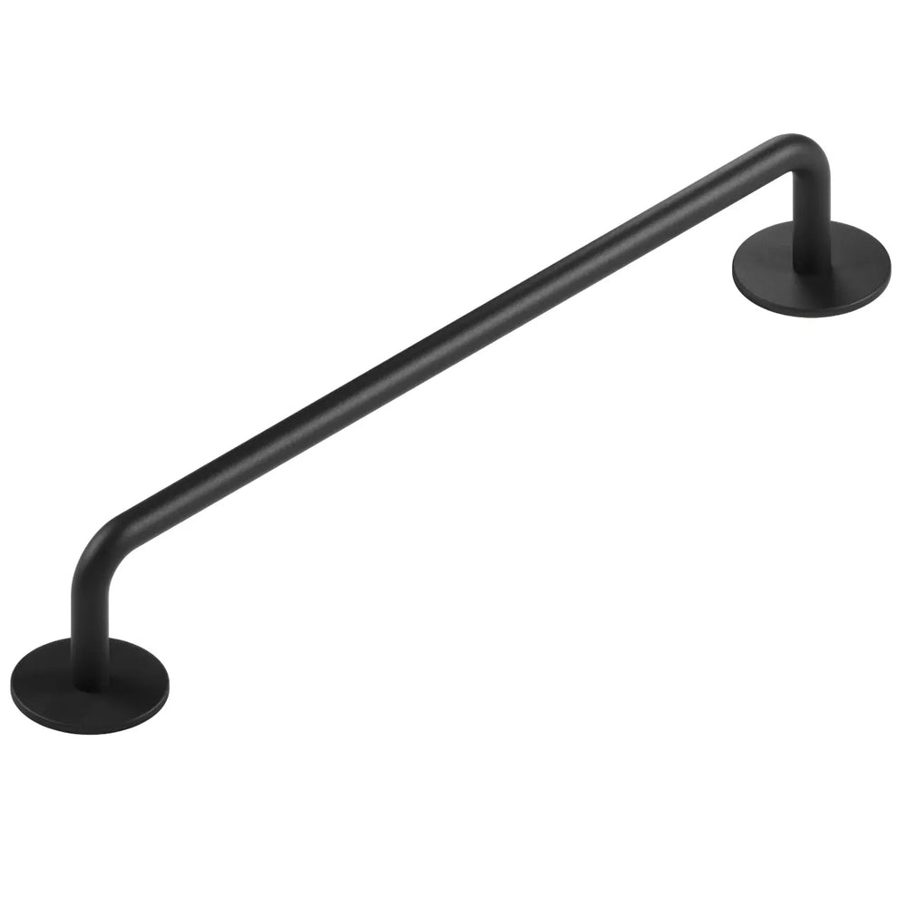 Mâner mobilier Viefe Milano, negru mat, 185 mm (interax 160 mm)