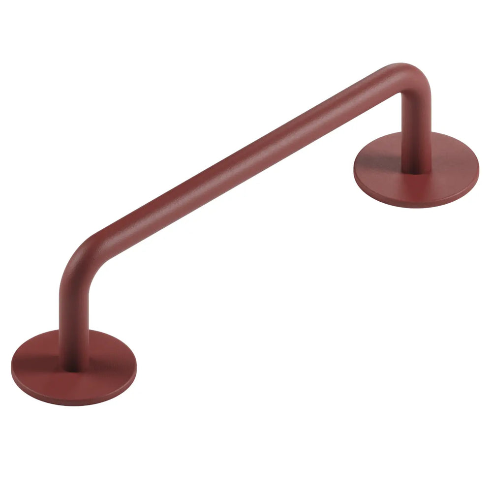 Mâner mobilier Viefe Milano, roșu volcano, 121 mm (interax 96 mm)