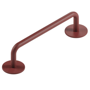 Mâner mobilier Viefe Milano, roșu volcano, 121 mm (interax 96 mm)