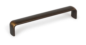 Mâner mobilier Viefe Mito, alamă antichizată, 166 mm (interax 160 mm)