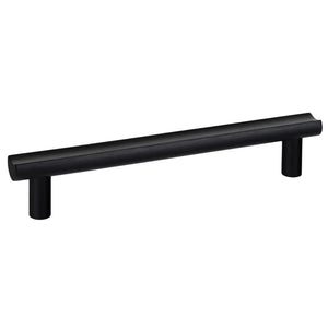 Mâner mobilier Viefe Moon, negru periat, 193 mm (interax 160 mm)