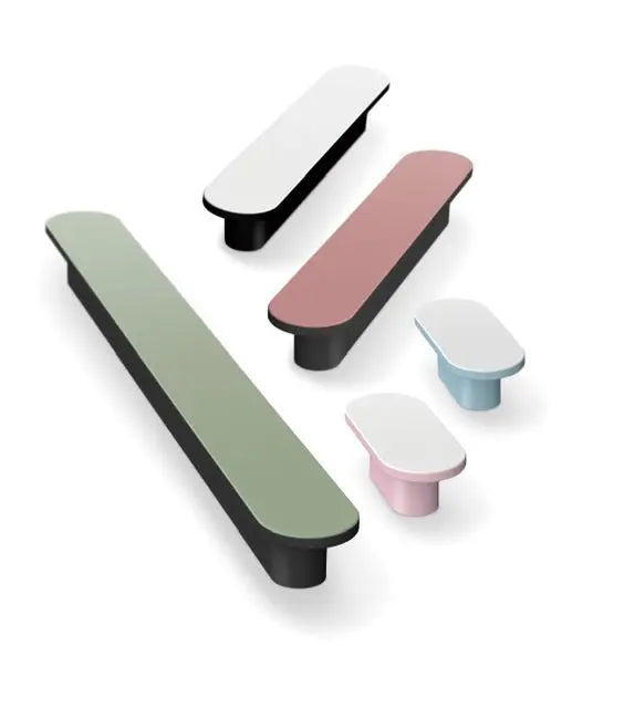 Mâner mobilier Viefe Myra, gri și maro, 42 mm (interax 16 mm) - imagine 4