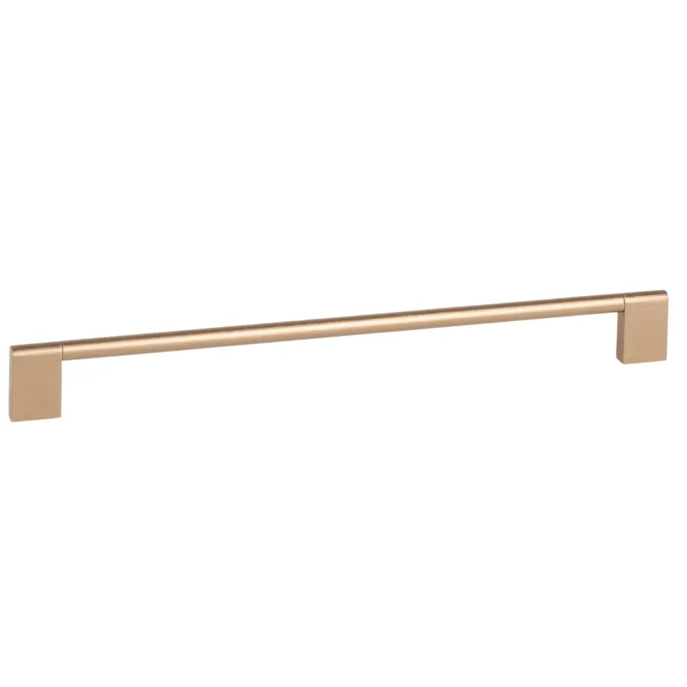 Mâner mobilier Viefe Nexx, alamă cava periată, 276 mm (interax 256 mm)