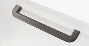 Mâner mobilier Viefe Nice, gri cenușiu periat, 344,6 mm (interax 320 mm)