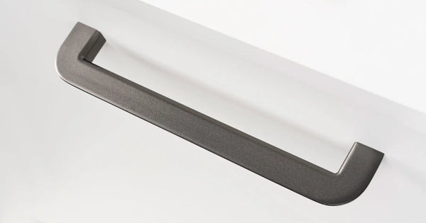 Mâner mobilier Viefe Nice, gri cenușiu periat, 344,6 mm (interax 320 mm)