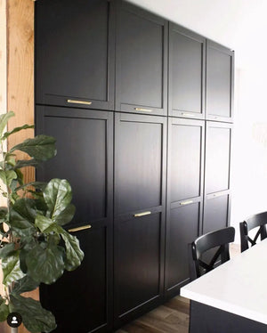 Mâner mobilier Viefe Nick, alamă periată, 178 mm (interax 160 mm) - imagine 4