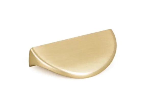Mâner mobilier Viefe Nick, alamă periată, 50 mm (interax 32 mm)