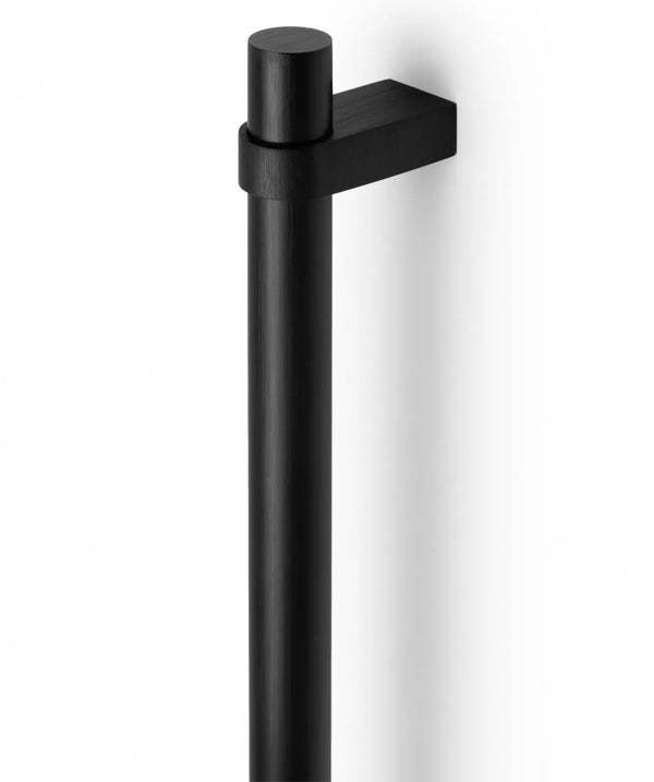 Mâner mobilier Viefe Nobb, negru periat, 372 mm (interax 320 mm)