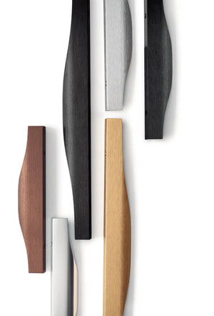 Mâner mobilier Viefe Noma, negru periat, 200 mm (interax 128 mm) - imagine 2
