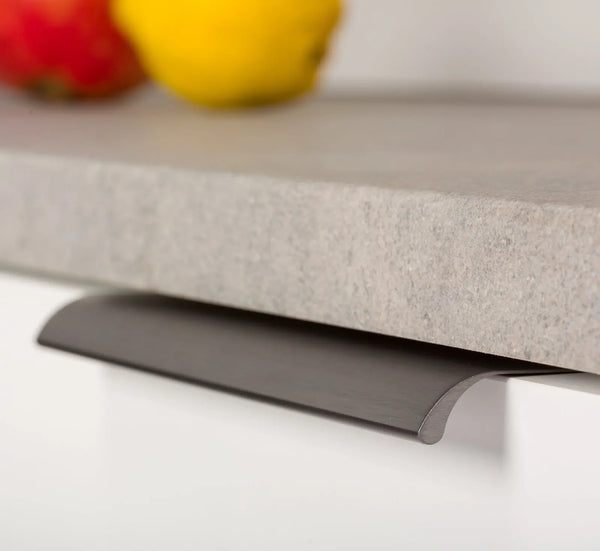 Mâner mobilier Viefe Ona, gri metalizat, 200 mm (interax 128 mm) - imagine 4