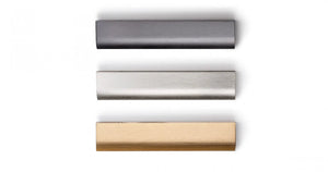 Mâner mobilier Viefe Ona, gri metalizat, 50 mm (interax 32 mm) - imagine 2