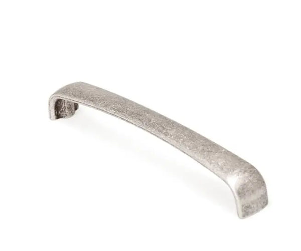 Mâner mobilier Viefe Orion, argint antichizat, 136 mm (interax 128 mm)
