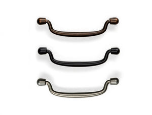 Mâner mobilier Viefe Pendant, cositor, 138,4 mm (interax 128 mm) - imagine 2