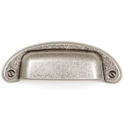 Mâner mobilier Viefe Petra, argint antichizat, 97 mm (interax 64 mm) - imagine 4