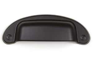 Mâner mobilier Viefe Petra, negru mat, 97 mm (interax 64 mm)