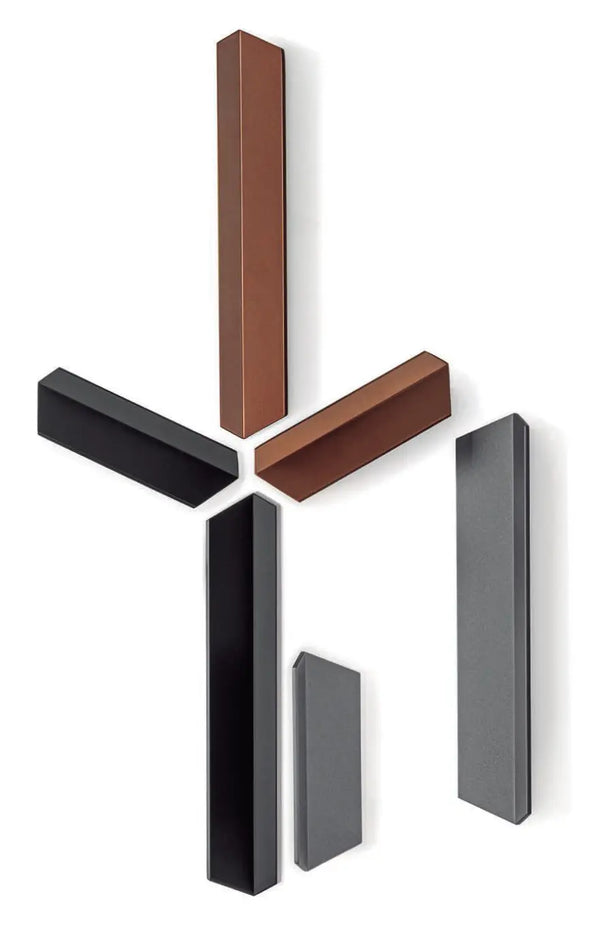 Mâner mobilier Viefe Plie, maro metalizat, 210 mm (interax 160 mm)