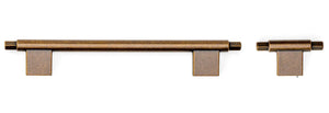 Mâner mobilier Viefe Prisma, alamă rustică, 272 mm (interax 192 mm)