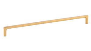 Mâner mobilier Viefe Pura, alamă cava periată, 264 mm (interax 256 mm)