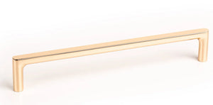 Mâner mobilier Viefe Pura, alamă lustruită, 168 mm (interax 160 mm)