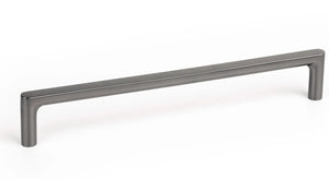 Mâner mobilier Viefe Pura, nichel negru lustruit, 168 mm (interax 160 mm)