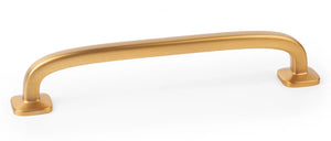 Mâner mobilier Viefe Quart Big, alamă cava periată, 183,4 mm (interax 160 mm) - imagine 4
