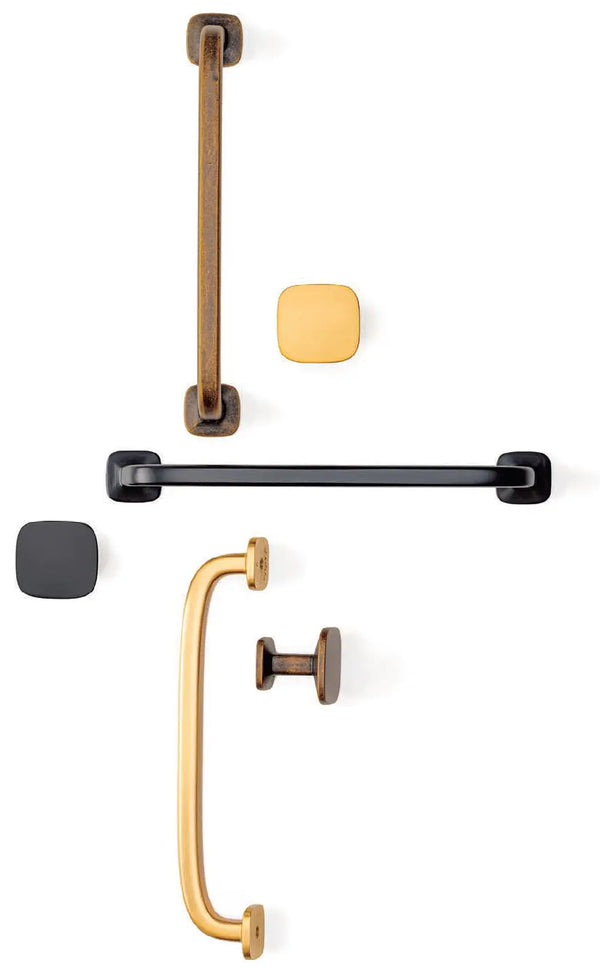 Mâner mobilier Viefe Quart Mini, negru mat, 146 mm (interax 128 mm)