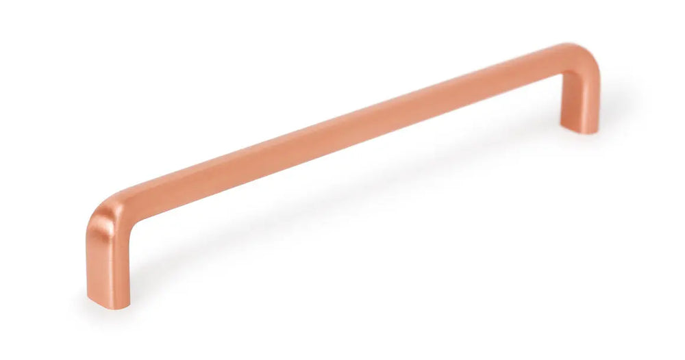 Mâner mobilier Viefe Redo, cupru periat, 201 mm (interax 192 mm)