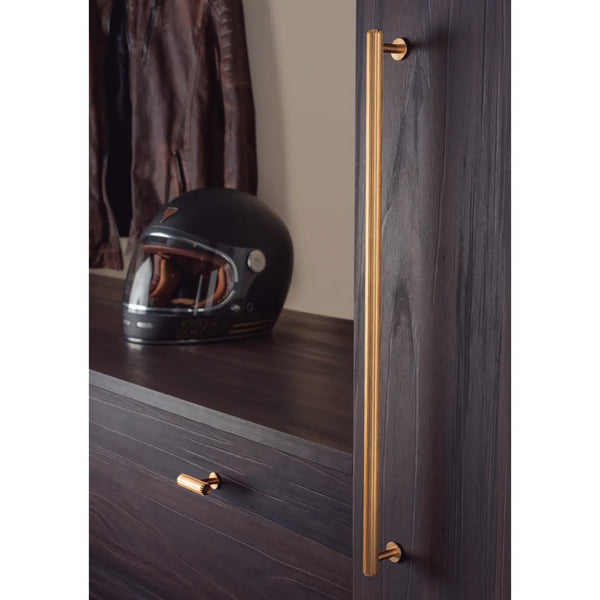 Mâner mobilier Viefe Rille, alamă întunecată periată, 350 mm (interax 320 mm) - cod 0528320L291 - imagine 3