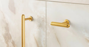Mâner mobilier Viefe Rille, alamă întunecată periată, 350 mm (interax 320 mm) - cod 0621320L291 - imagine 3