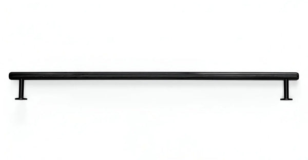 Mâner mobilier Viefe Rille, negru periat, 350 mm (interax 320 mm) - cod 0621320L30