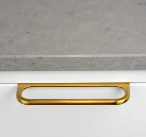 Mâner mobilier Viefe Rim, alamă, 120 mm (interax 96 mm) - imagine 5