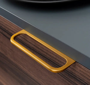 Mâner mobilier Viefe Rim, alamă, 120 mm (interax 96 mm) - imagine 6