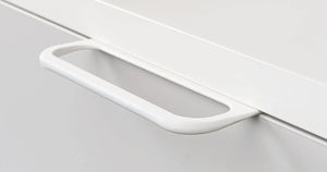 Mâner mobilier Viefe Rim, alb mat, 120 mm (interax 96 mm)