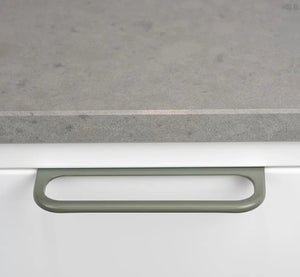 Mâner mobilier Viefe Rim, gri mușchi, 120 mm (interax 96 mm) - imagine 4