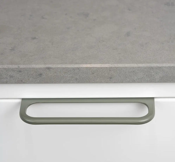 Mâner mobilier Viefe Rim, gri mușchi, 120 mm (interax 96 mm) - imagine 4