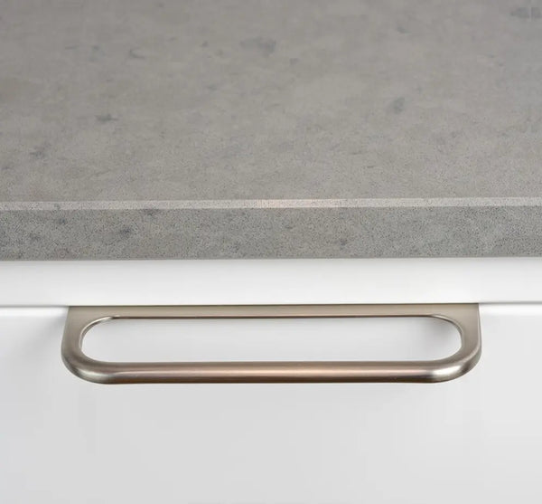 Mâner mobilier Viefe Rim, nichel periat, 120 mm (interax 96 mm) - imagine 4