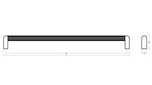Mâner mobilier Viefe Riss Big, verde forest, 502 mm (interax 480 mm) - imagine 4