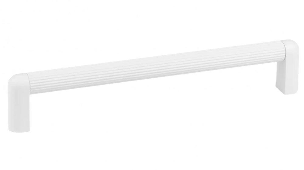 Mâner mobilier Viefe Riss Mini, alb mat, 207 mm (interax 192 mm)