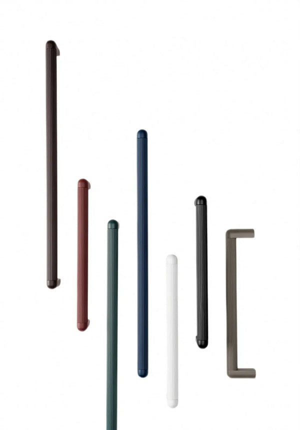 Mâner mobilier Viefe Riss Mini, alb mat, 335 mm (interax 320 mm) - imagine 2